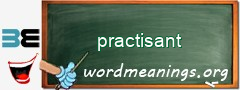 WordMeaning blackboard for practisant